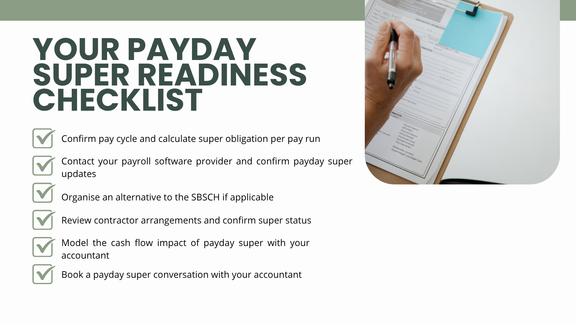 Your Payday Super Readiness Checklist